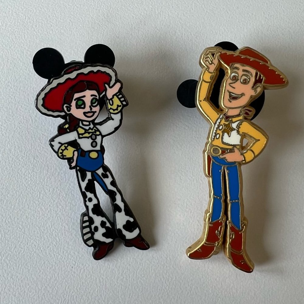 Woody and Jessie Toy Story Disney Pin Bundle